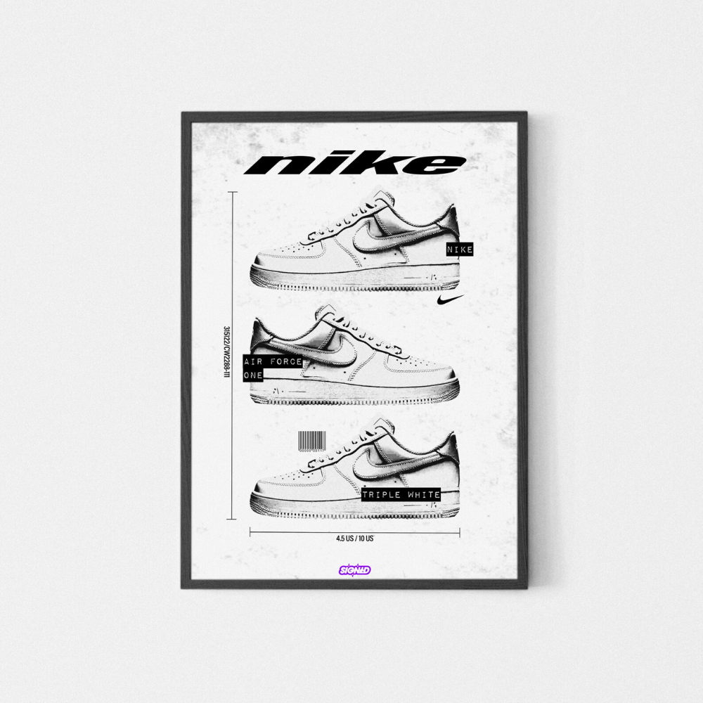 Nike air force 1 poster best sale