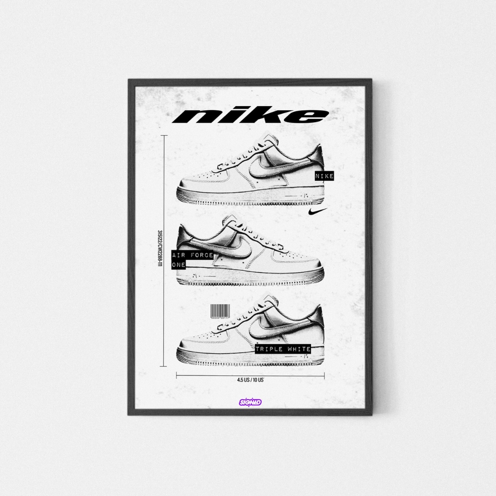 Nike air force 1 poster clearance